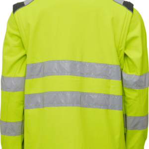 Visible Xtreme Softshelljacke mit Extra Rückenlänge - 048 warngelb/grau - Back
