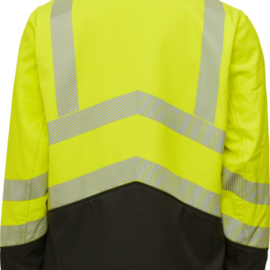 Visible Xtreme Softshelljacke - 042 warngelb/schwarz - Back