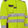 Visible Xtreme Softshell Winterjacke - 048 warngelb/grau - Front