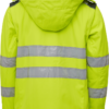 Visible Xtreme Softshell Winterjacke - 048 warngelb/grau - Model front