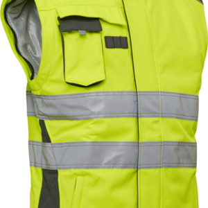 Visible Xtreme Softshell Winterjacke - 048 warngelb/grau - Back