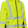 Visible Xtreme Softshelljacke mit Abnehmbare Ärmel - 042 warngelb/schwarz - Front