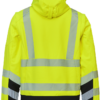 Visible Xtreme Softshelljacke mit Abnehmbare Ärmel - 042 warngelb/schwarz - Back