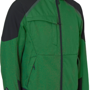 Working Xtreme Softshell Winterjacke - 052 grün/schwarz - Front