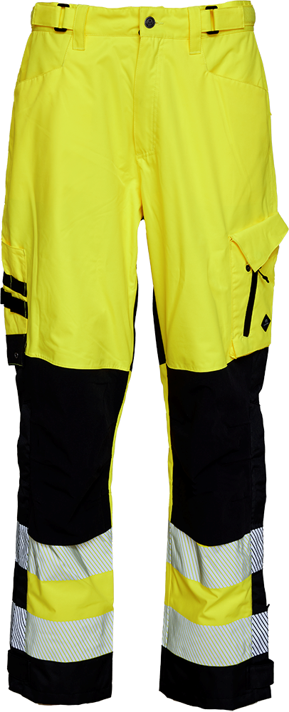 Visible Xtreme Recycelt Bundhose - 042 warngelb/schwarz - Front