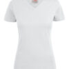 Heavy V-Neck Ladies - Weiss - Front
