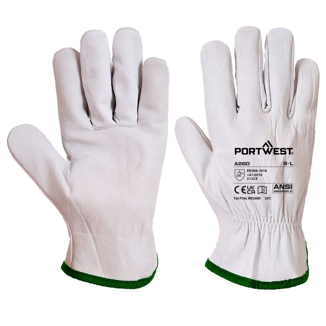Portwest Oves Driver Handschuhe - grau - Front