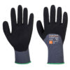 Portwest Dermiflex Ultra Handschuhe - grau/schwarz - Front