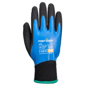 Portwest Thermo Pro Latex-Handschuhe - blau/schwarz - Back