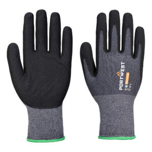Portwest SG Grip15 Eco Nitril-Handschuhe - Pk 12 - grau/schwarz - Front