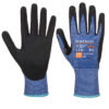 Dexti Ultra Schnittschutz-Handschuhe - blau/schwarz - Front