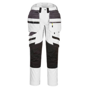 Portwest Bundhose mit abnehmbaren Holstertaschen - weiss/grau - Front