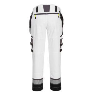 Portwest Bundhose mit abnehmbaren Holstertaschen - weiss/grau - Back