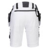 Portwest Shorts mit abnehmbaren Holstertaschen - weiss - Back
