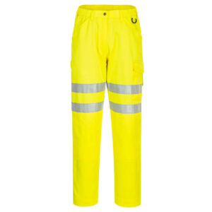 Portwest ECO Warnschutz-Arbeitshose - gelb - Front