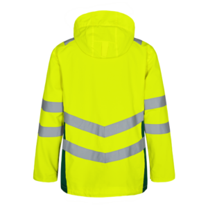 F. Engel Safety Shellparka - Gelb - 381 gelb/grün - Back