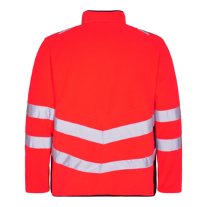 F. Engel Safety Fleecejacke - 4720 rot/schwarz - Back