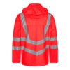 F. Engel Safety Warn-Regenjacke Orange - 47 rot - Back