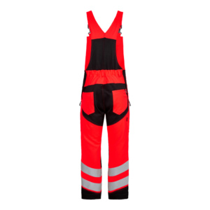 Safety Latzhose - 4720 rot/schwarz - Back