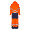 Safety Winteroverall - 10165 orange/blauink - Back