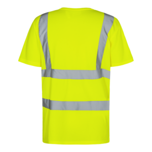 F. Engel Safety Warn-T-Shirt mit Brusttasche - 38 gelb - Back
