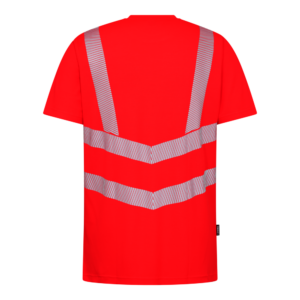 F. Engel Safety Warnschutz-Shirt Fluoreszierend - 47 rot - Back