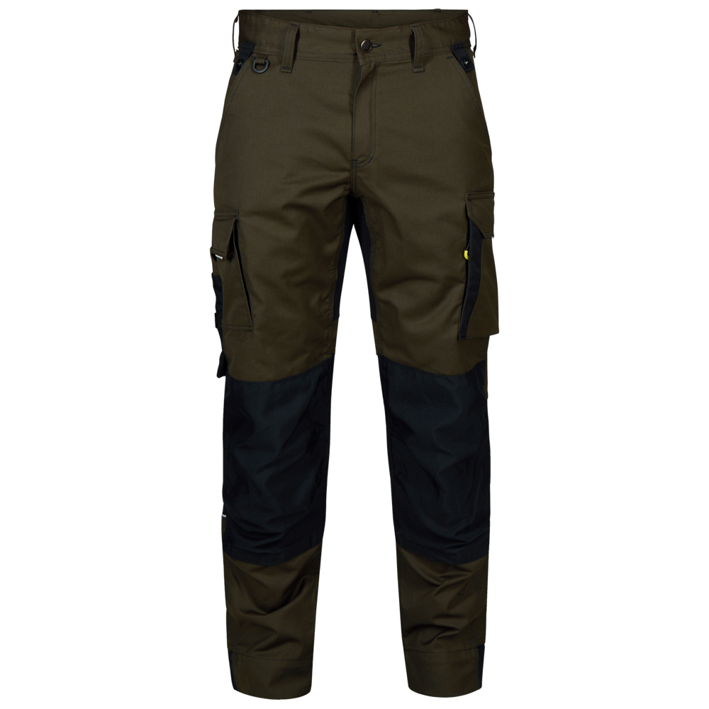 F. Engel Stretch-Handwerkerhose - 5320 waldgrün/schwarz - Front