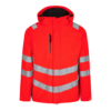 F. Engel Safety Shellparka - Orange - 4720 rot/schwarz - Front