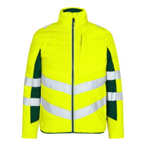 F. Engel Safety Steppjacke - 381 gelb/grün - Front