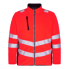 F. Engel Safety Fleecejacke - 4720 rot/schwarz - Front