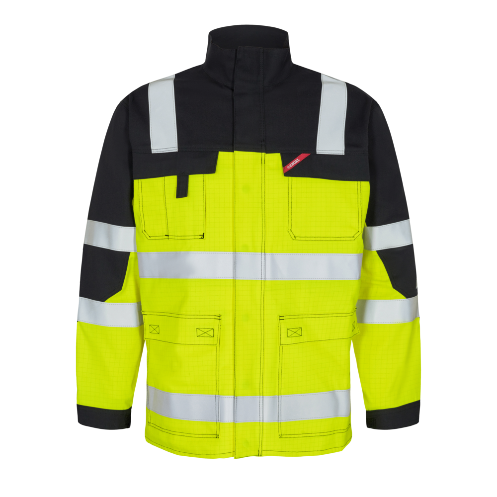 F. Engel Safety & EN ISO 20471 Multinorm Jacke - 3820 gelb/schwarz - Front