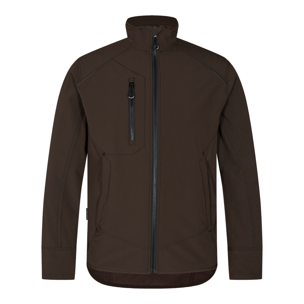 F. Engel X-treme 4-Wege-Stretch Jacke - 167 mocca braun - Front