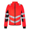 F. Engel Safety Warn-Arbeitsjacke Orange - 4720 rot/schwarz - Front