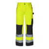 F. Engel Safety Arbeitshose Multinorm EN ISO 20471 - 3820 gelb/schwarz - Front