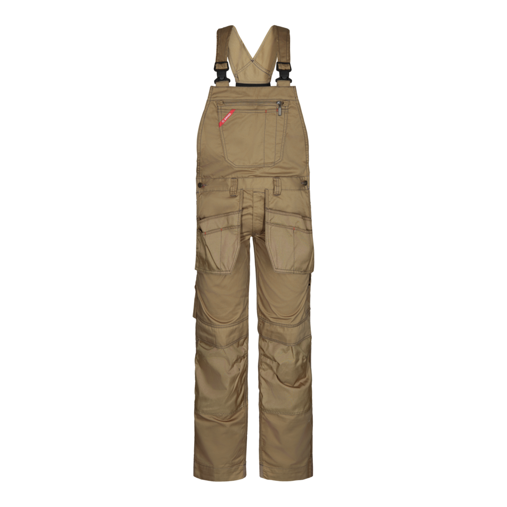 Combat Latzhose mit Holstertaschen - 74 wood - Front