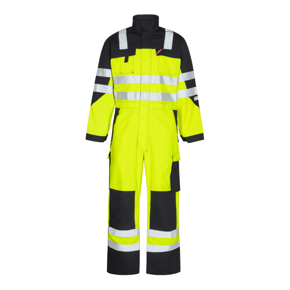 Safety+ EN ISO 20471 Multinorm Overall - 3820 gelb/schwarz - Front