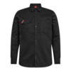 Extend Baumwolle Langarm-Hemd - 20 schwarz - Front