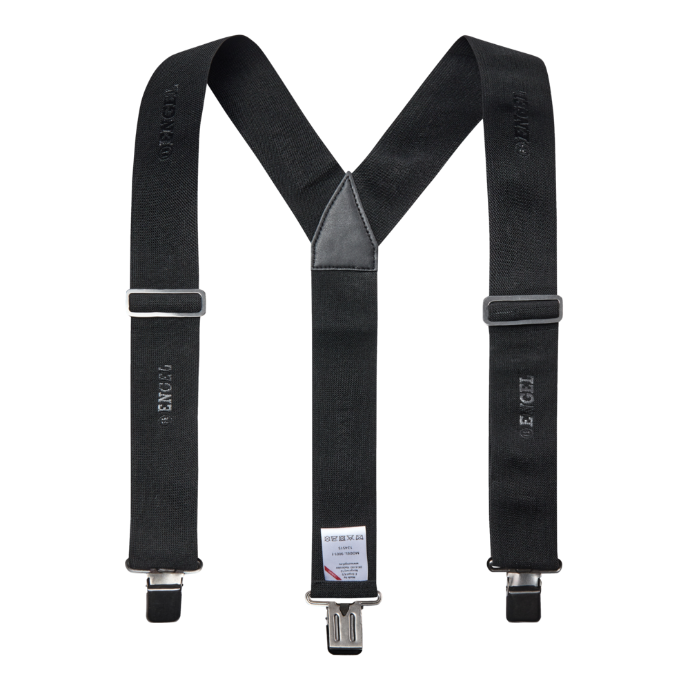Elastische Hosenträger - 20 schwarz - Front