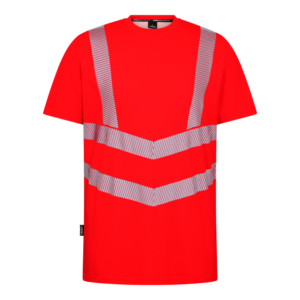 F. Engel Safety Warnschutz-Shirt Fluoreszierend - 47 rot - Front
