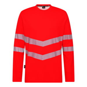 F. Engel Safety Warnschutz Langarm T-Shirt - 47 rot - Front