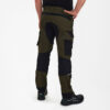 F. Engel Stretch-Handwerkerhose - 5320 waldgrün/schwarz - Model back