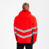 F. Engel Safety Shellparka - Orange - 4720 rot/schwarz - Model back