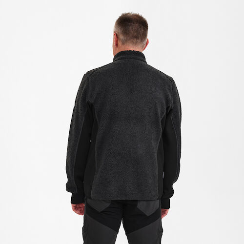 F. Engel X-treme Faserjacke Stretch - 7920 anthrazitgrau/schwarz - Model back