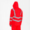 F. Engel Safety Warn-Regenjacke Orange - 47 rot - Model back