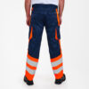 F. Engel Leichte Warn-Hose - 16510 blauink/orange - Back