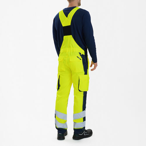 Safety Light Latzhose - 38165 gelb/blauink - Back