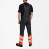 Safety Latzhose - 7910 anthrazitgrau/orange - Back
