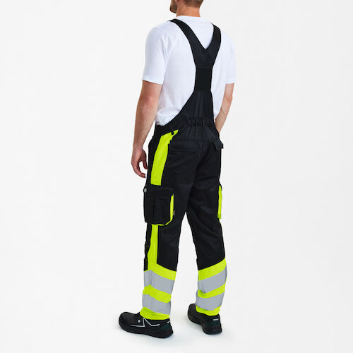 Safety Light Latzhose - 2038 gelb/schwarz - Back