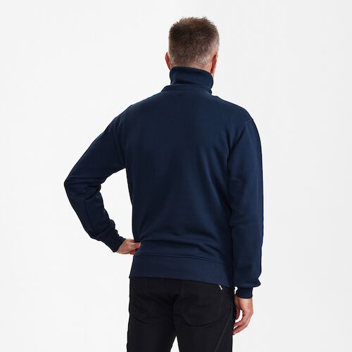 Extend Sweatshirt mit hohem Kragen - 165 blueink - Model back