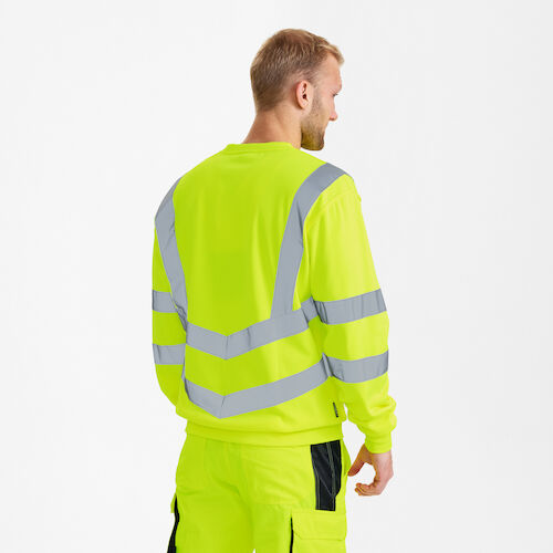 Safety Sweatshirt - 38 gelb - Model back